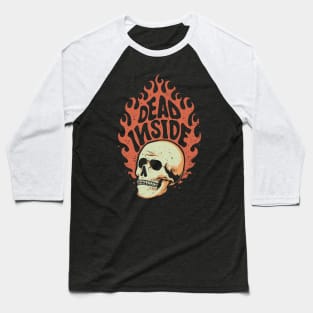 Dead Inside Vintage Design Baseball T-Shirt